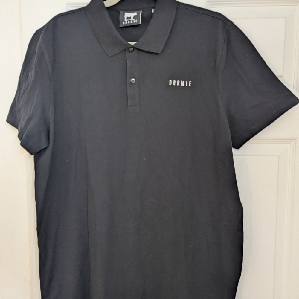 Black Men's Dormie Golf Polo Shirt